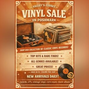 VINYL RECORD SALE – LOW STARTING PRICES!